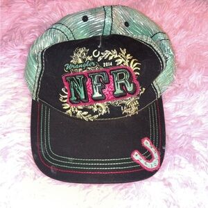 Wrangler Plaid Green and Black Hat